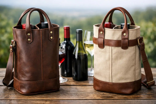 Leather Wine Tote vs Canvas: Which Wins?