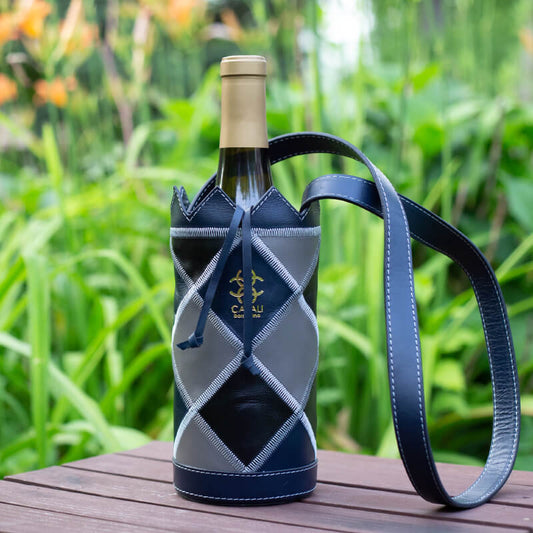 Casali Napa leather wine tote lifestyle photo