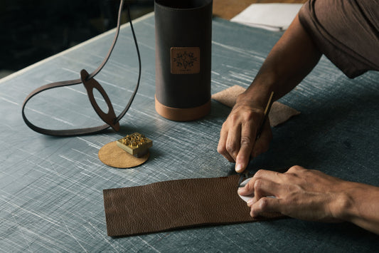 Casali full-grain leather craftsmanship detail