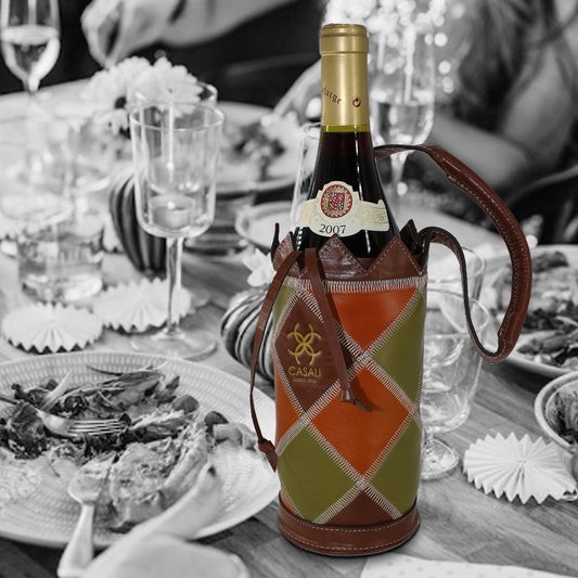 Casali Sonoma Single leather wine tote