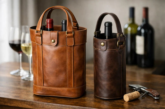 Top Grain Leather Benefits for Wine Totes